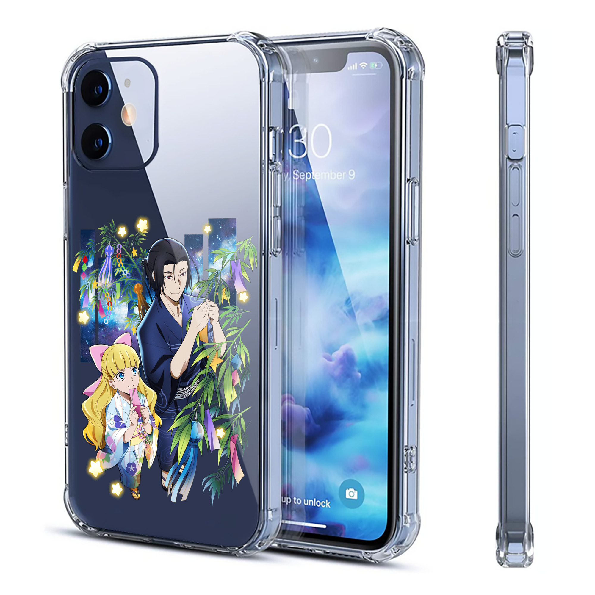 （画像用） 文豪ストレイドッグス Bungo Stray Dogs 【iPhone 12シリーズ対応】透明スマホケース（クリアソフトケース）